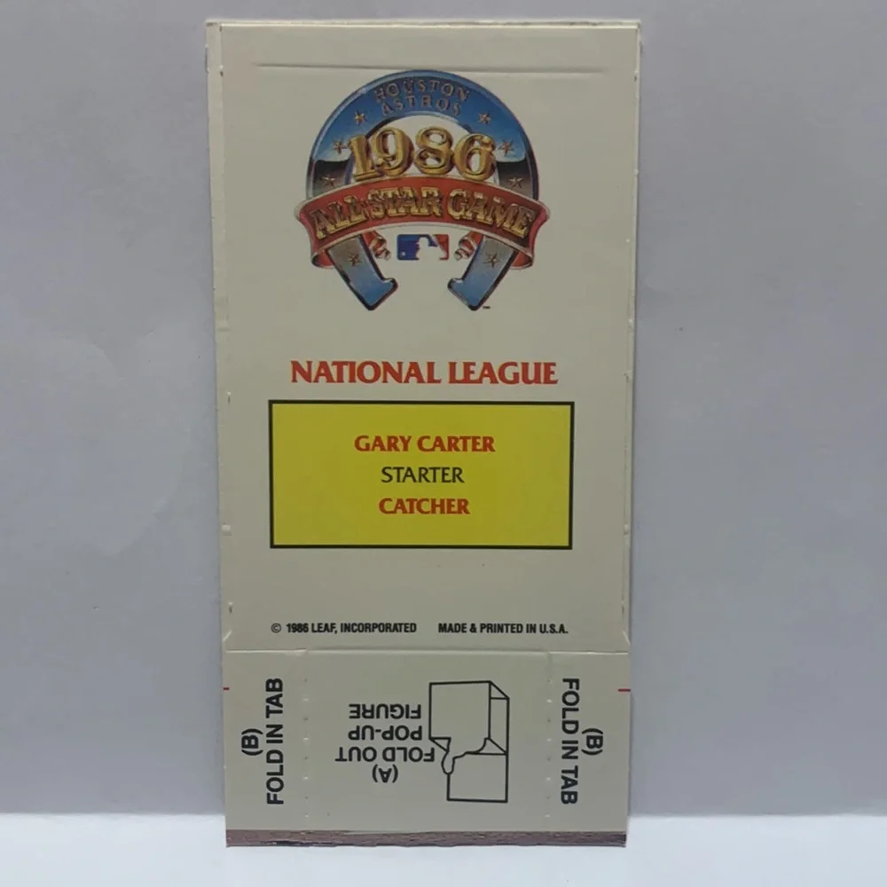 1987 Donruss All-Stars Pop-Ups Gray Carter Mets (MISC6)
